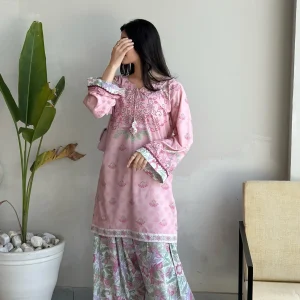 Baby Pink Farshi Co-ord Set