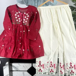 Floral Maroon