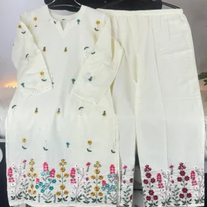 Floral Co-Ord Off White